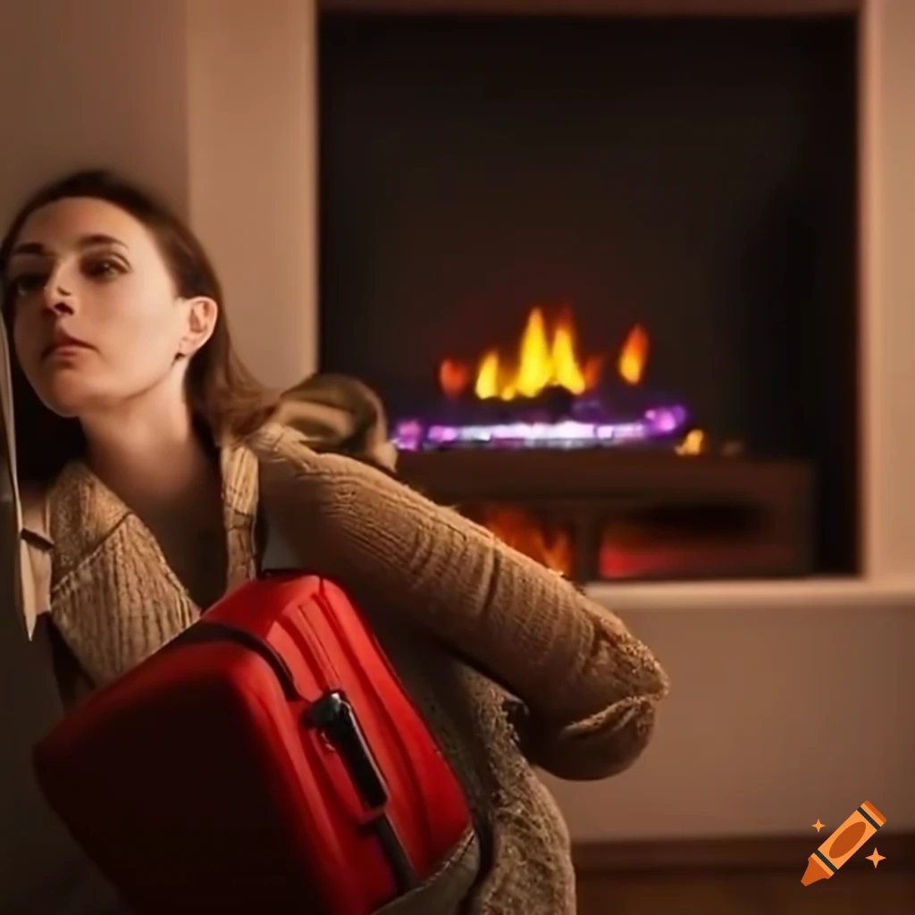 cab driver with luggage in living room