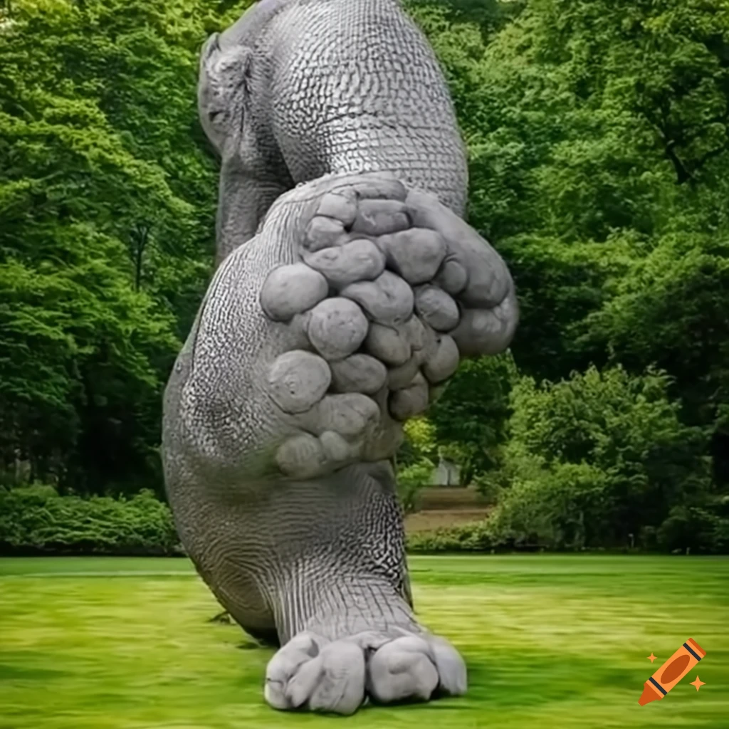 Giant sculpture in greenwich park on Craiyon