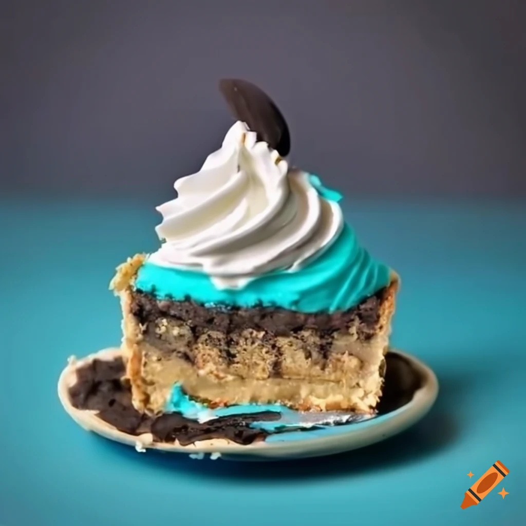 Blue Halloween Cookies And Cream Pie With Black Crust 8593