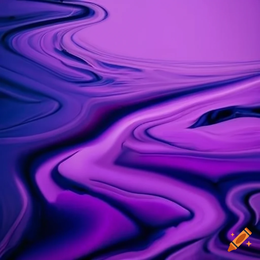 melting purple scenery artwork