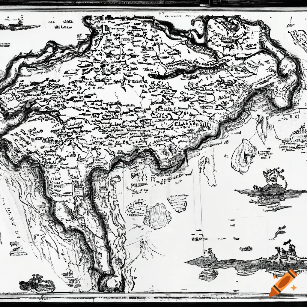 map of mythical Atlantis