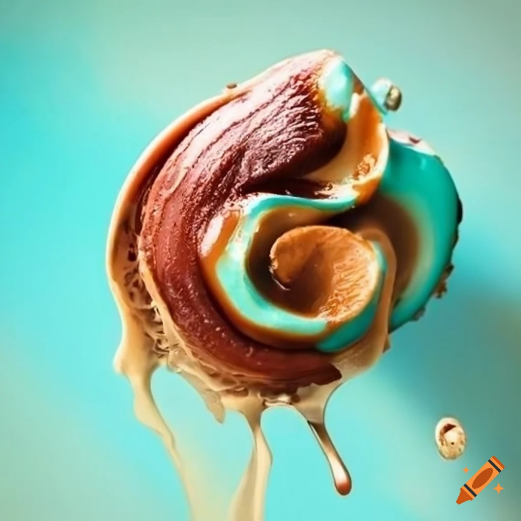 turquoise gooey dessert