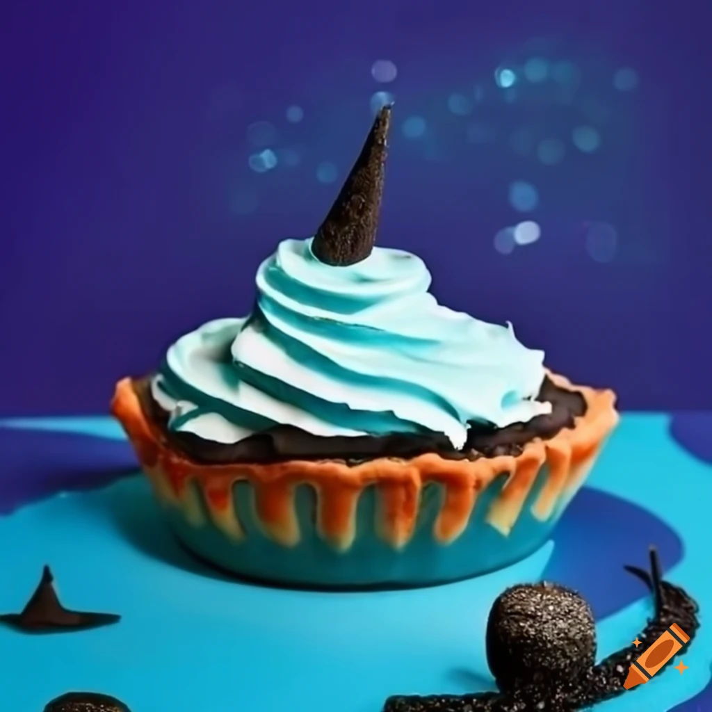 Blue Halloween Cookies And Cream Pie 1908