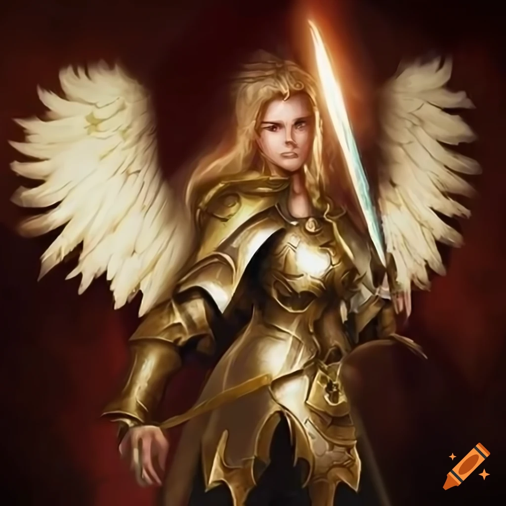 image of a fantasy angel paladin