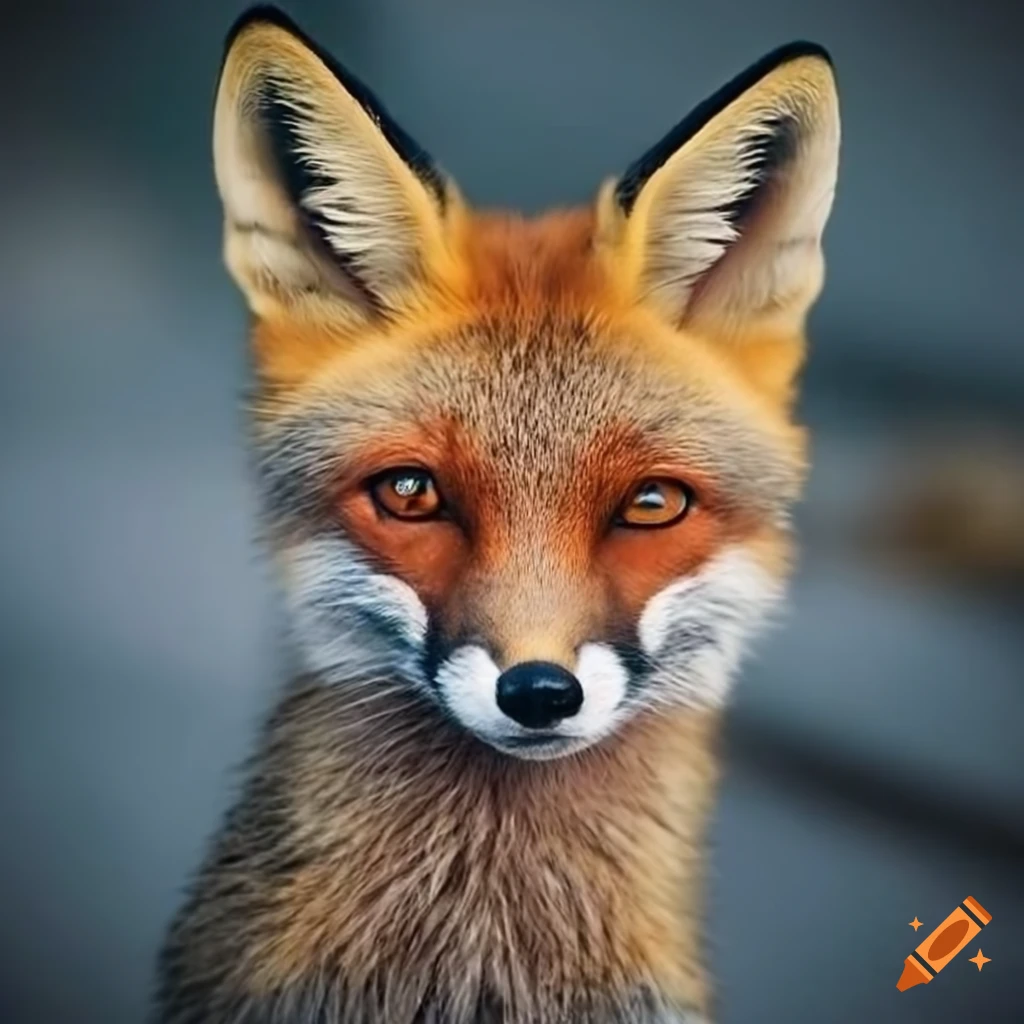 image of a fox in the city
