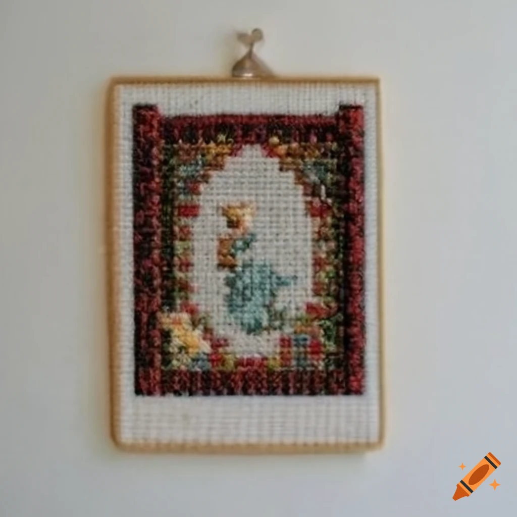 cross-stitch with an inspirational writer quote