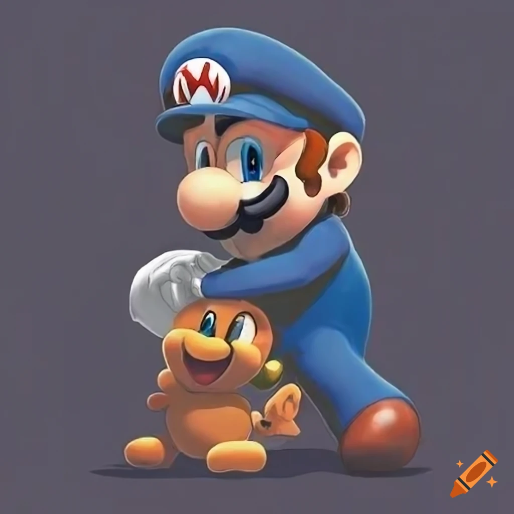 Mario as super saiyan 2 goku mashup on Craiyon