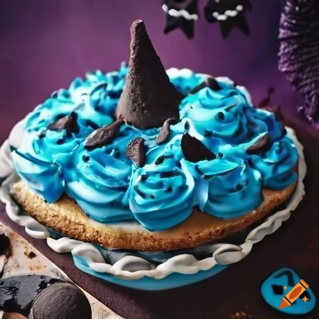 Blue Halloween Cookies And Cream Pie On Craiyon 1203