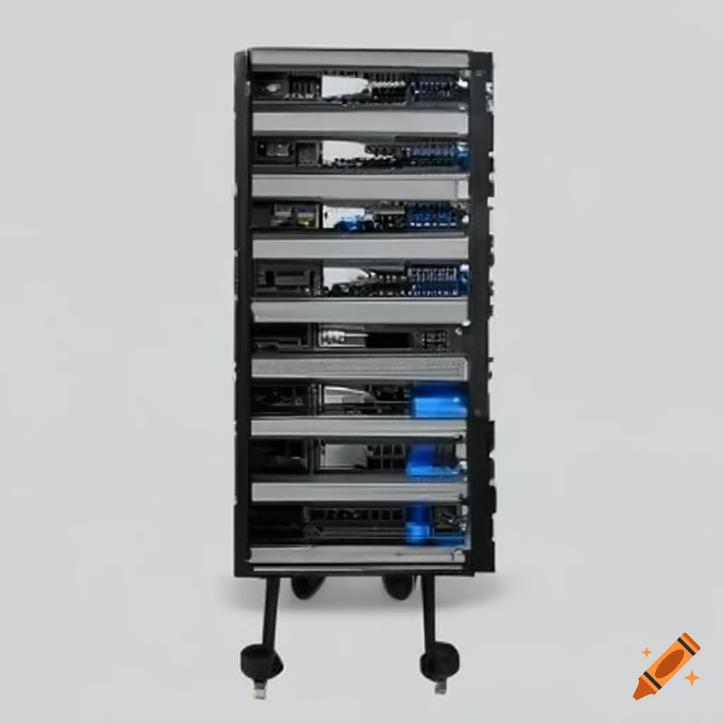 Image of a kit servers stand on Craiyon