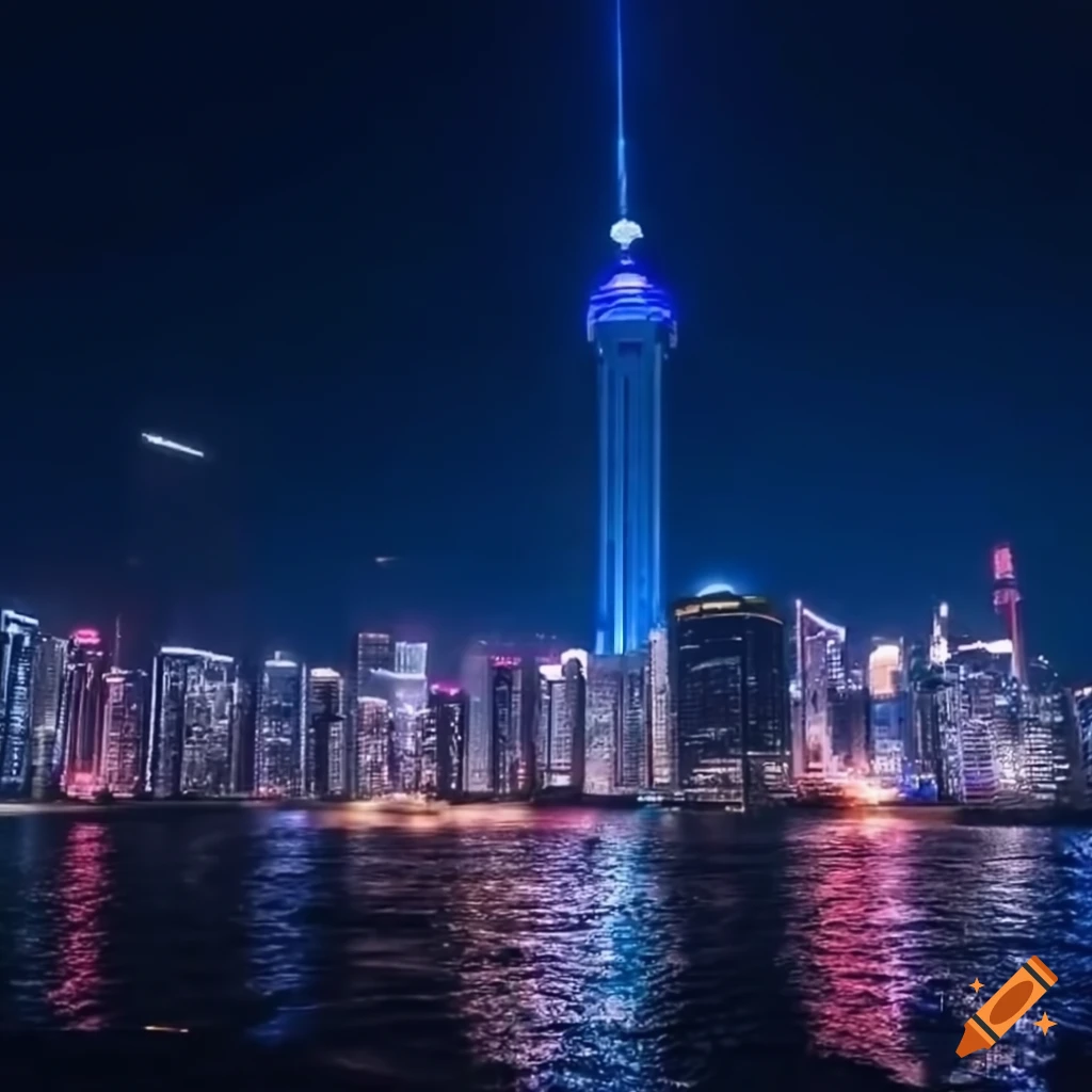 Photo of a majestic cityscape in china