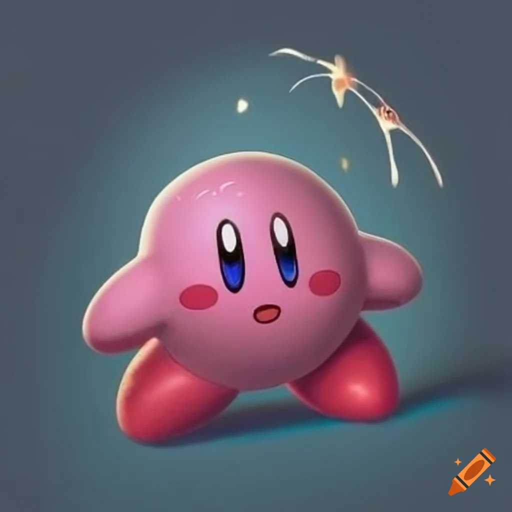 Kirby character from nintendo on Craiyon