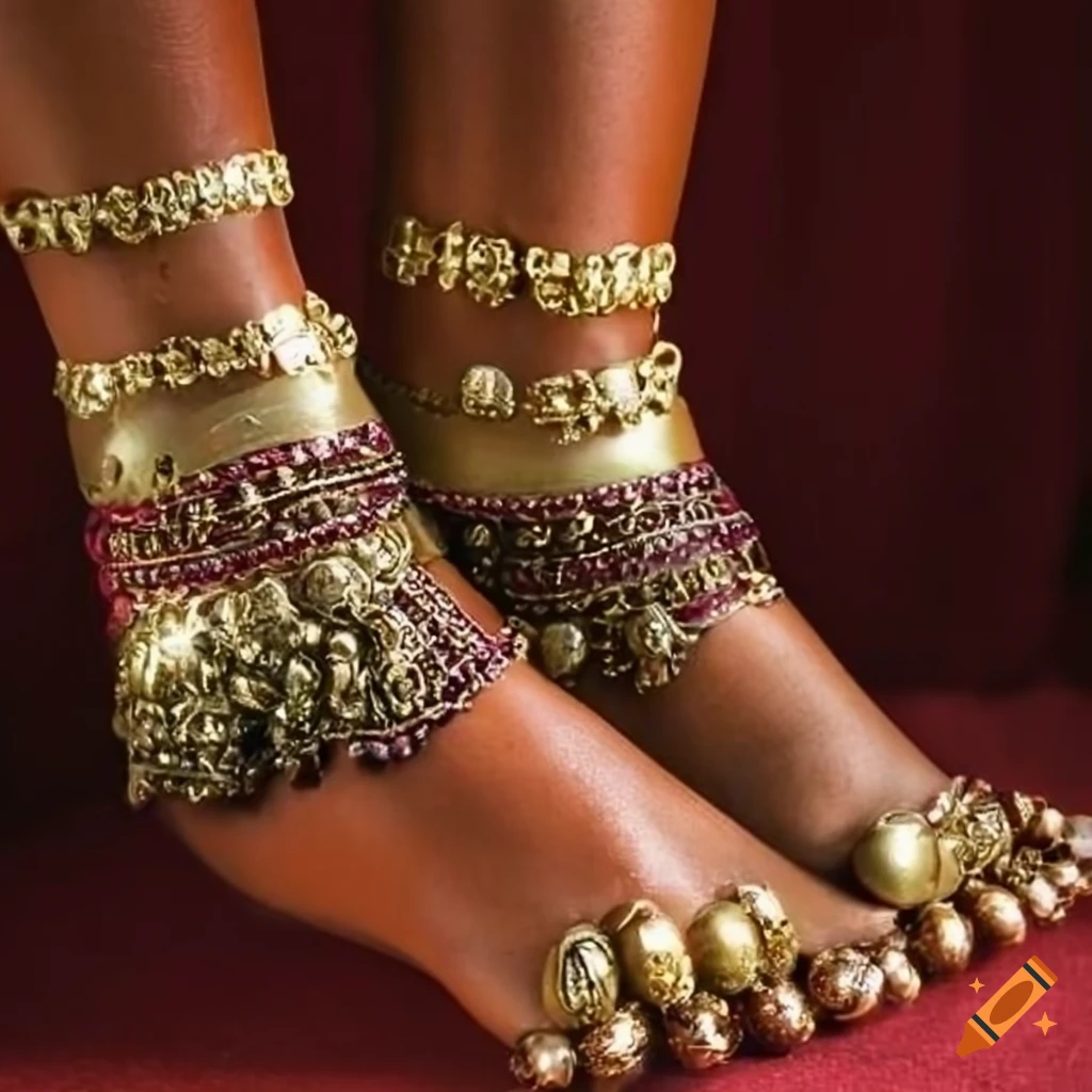 Indian anklet bells on Craiyon