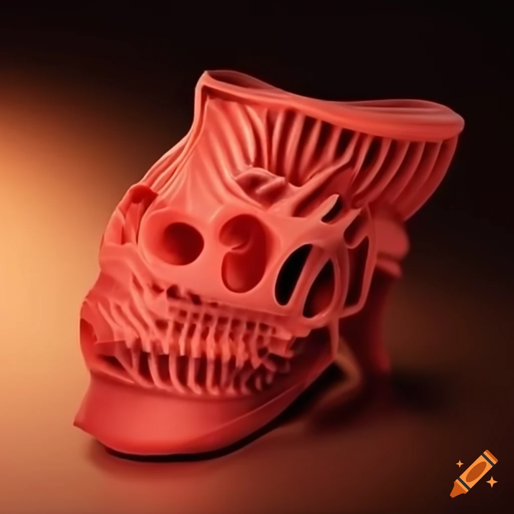 Close-up of a 3d printed object