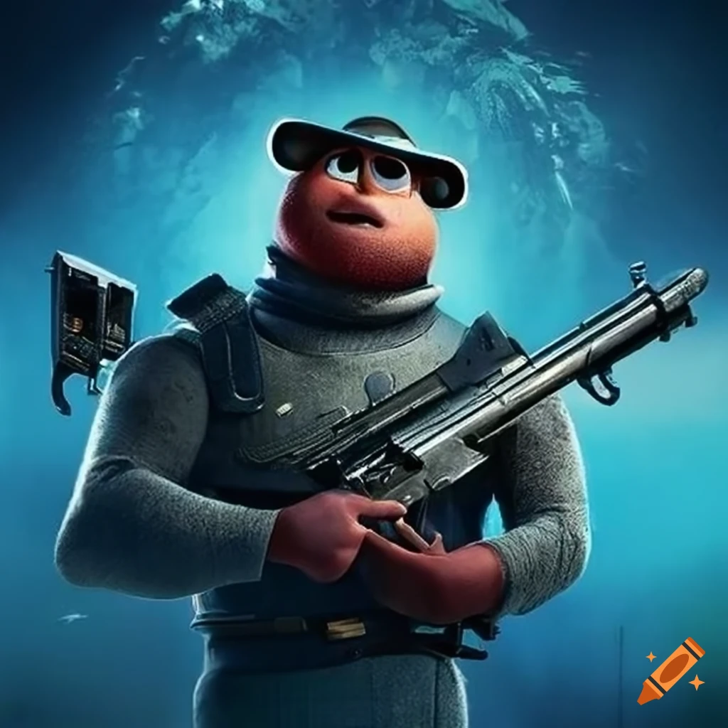Pixar Disney movie poster featuring a pistol
