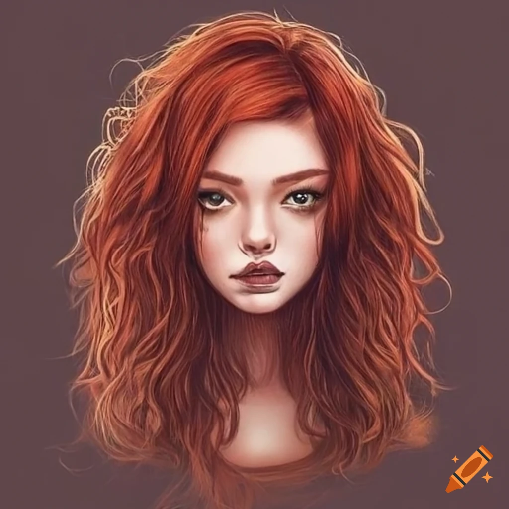 image of red brown hair