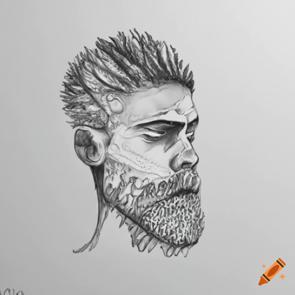 man and sea creature