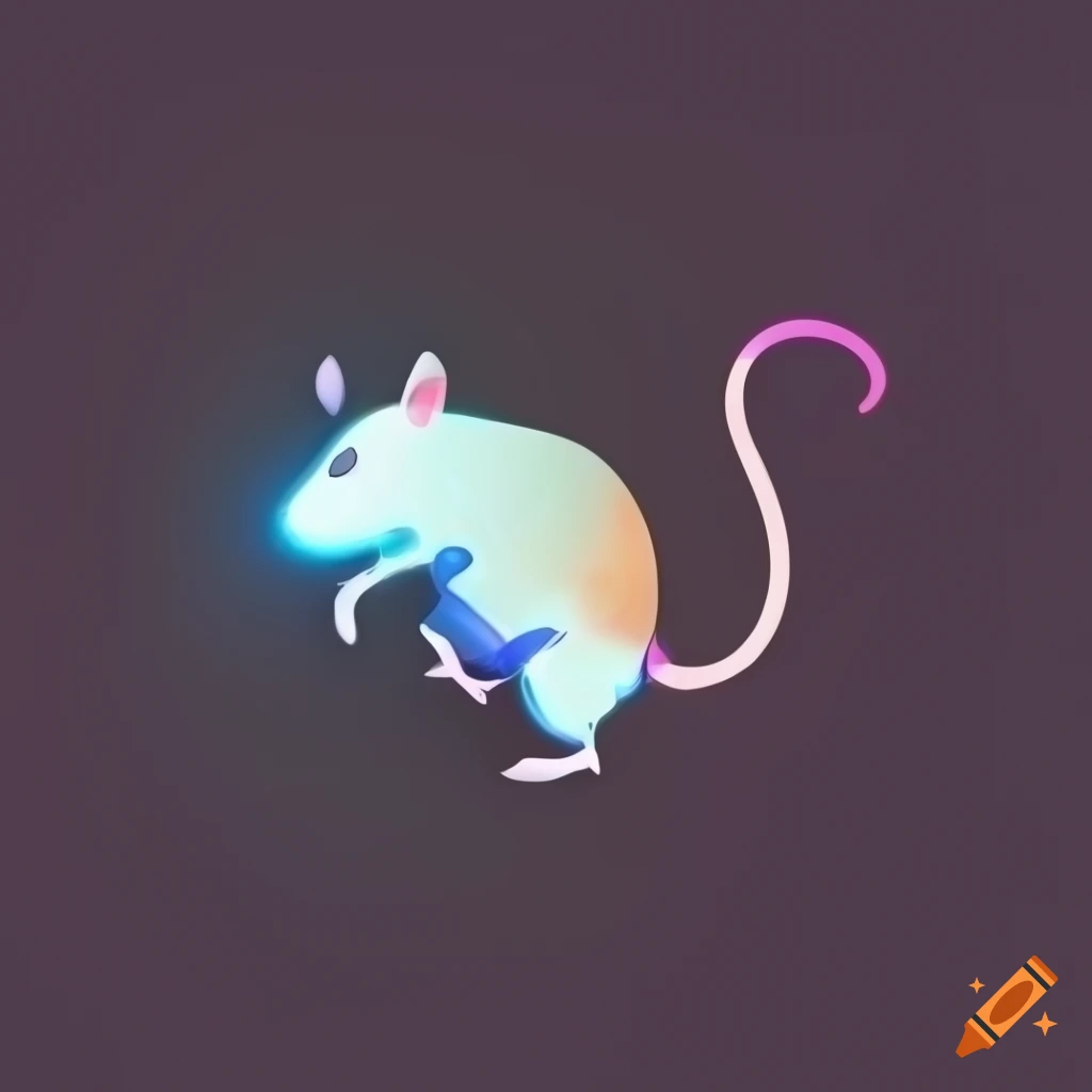 Simple and cool rat logo design on Craiyon