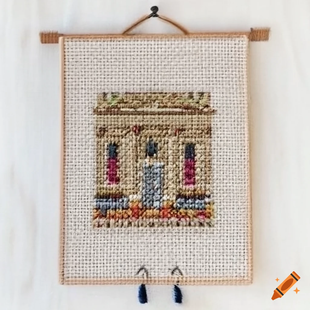 cross-stitch with an inspirational writer quote