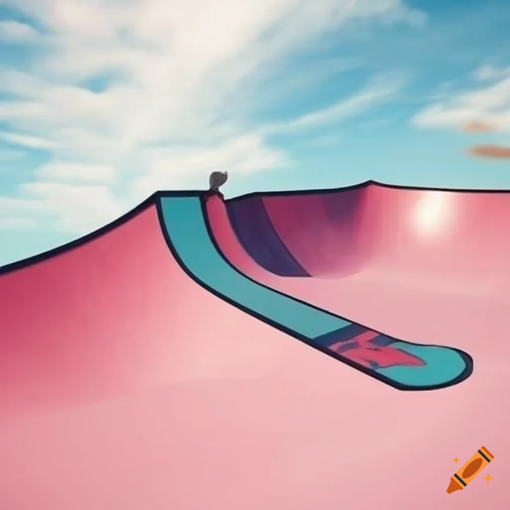skatepark half pipe