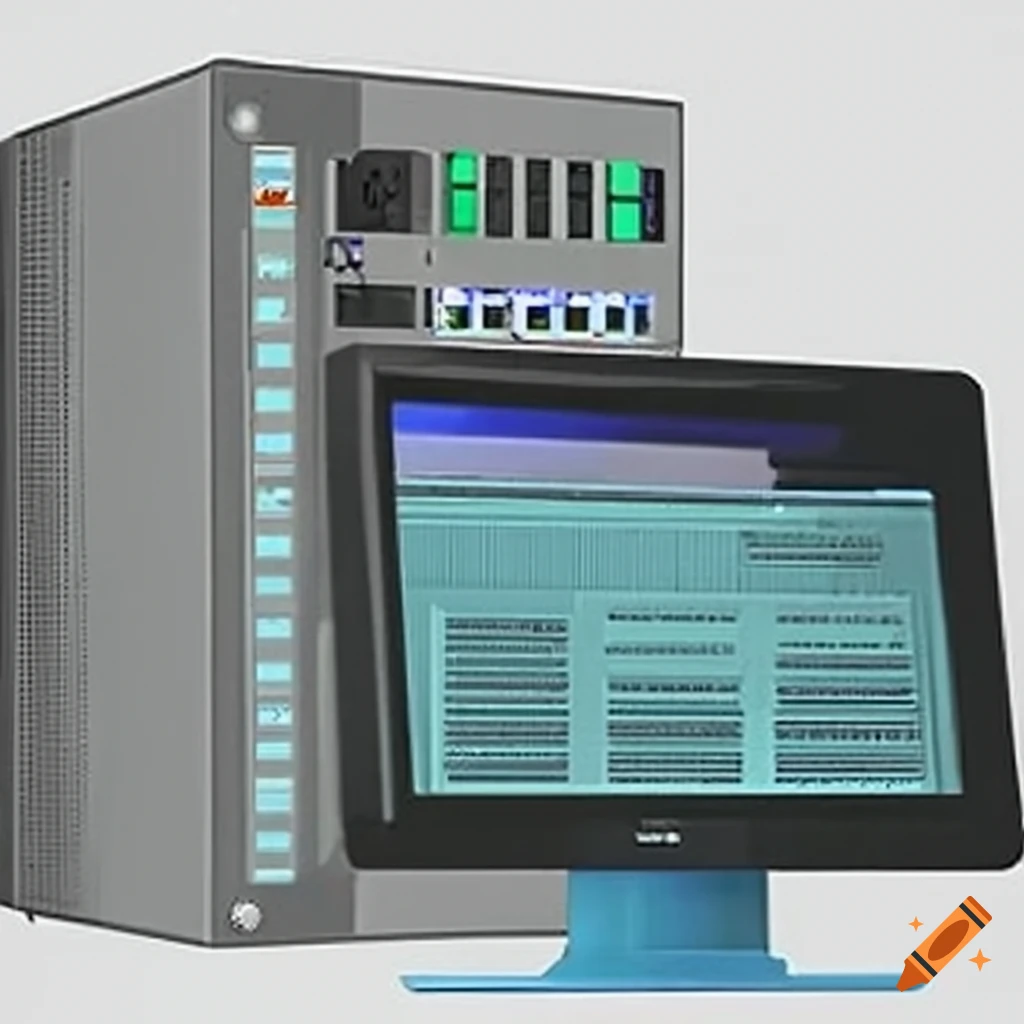 Illustration of server support on Craiyon
