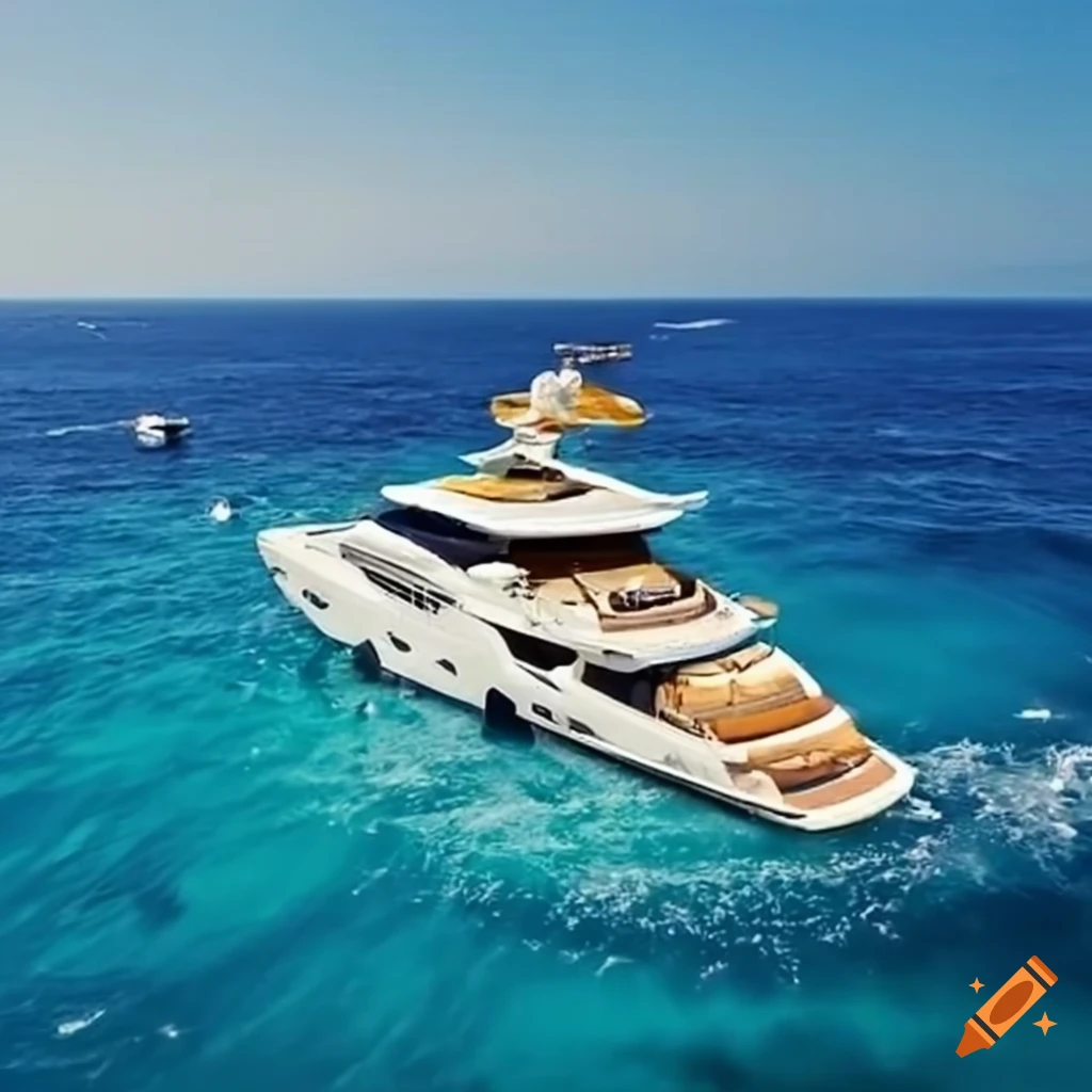 yacht shaped like a Capri-Sun drink