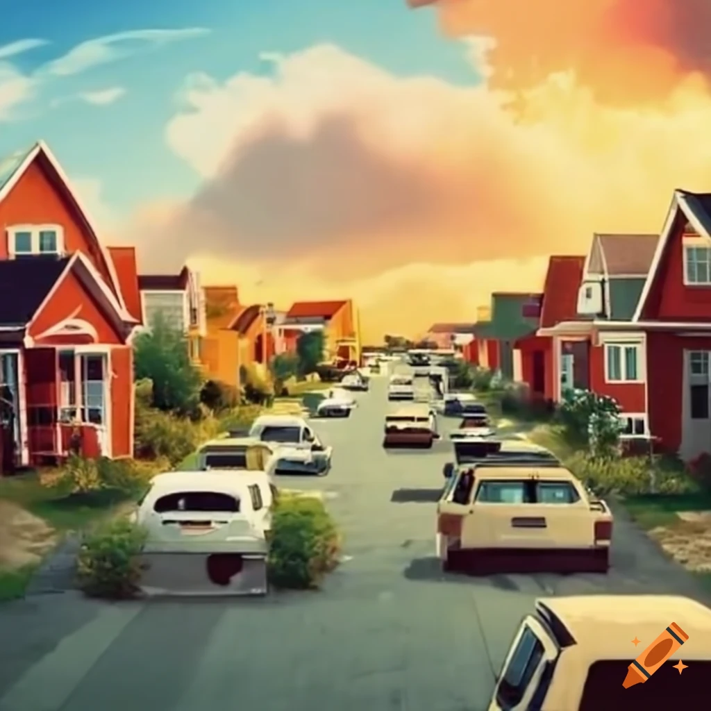 A suburban neighborhood