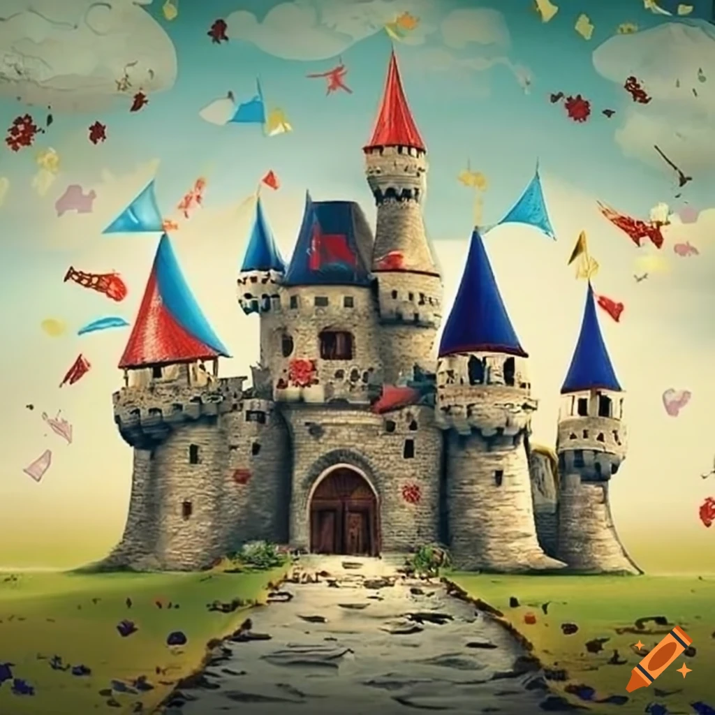 Medieval castle birthday party on Craiyon
