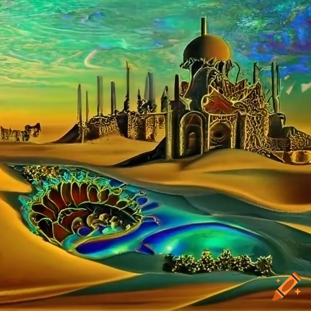 medieval Persian-inspired cloisonne artwork