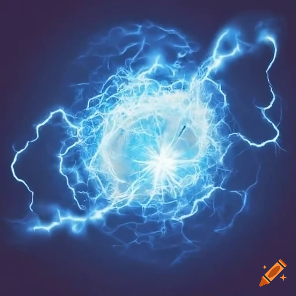 blue lightning energy ball