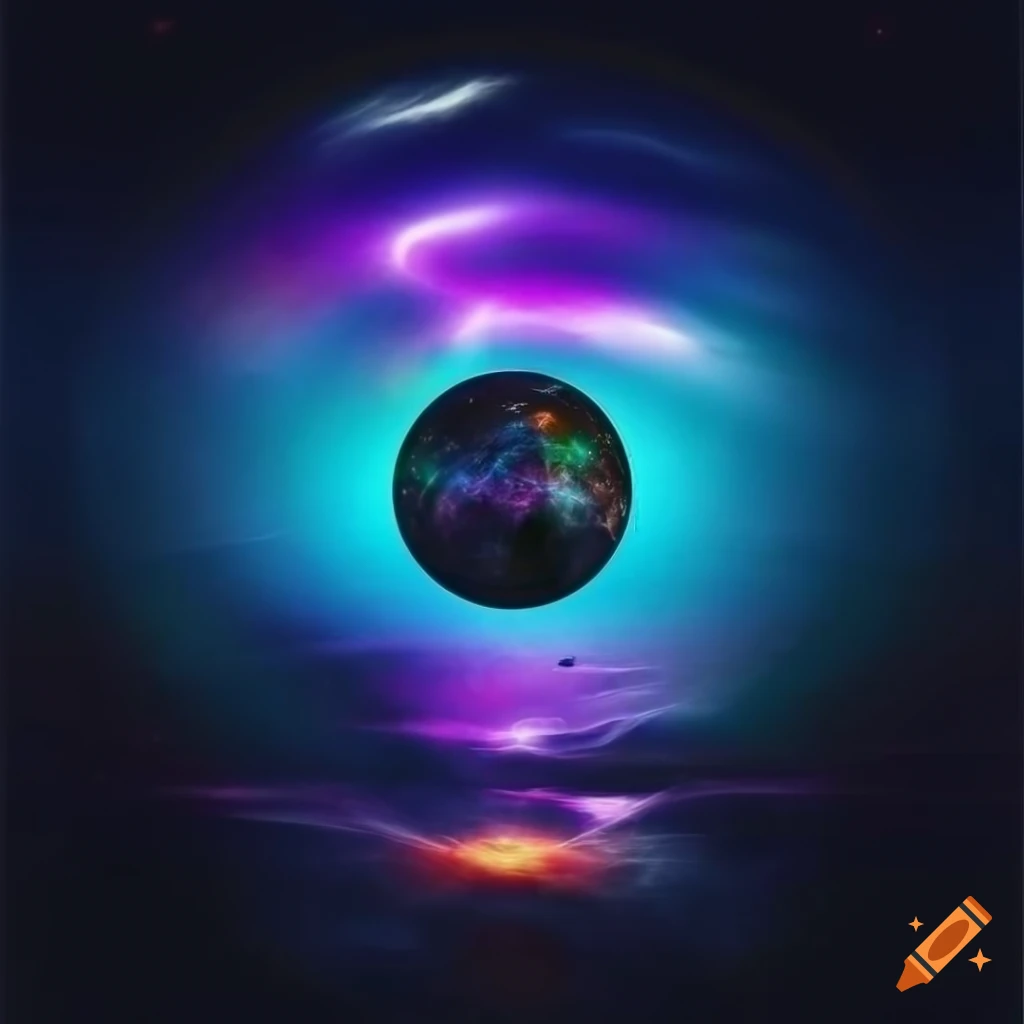 futuristic cosmic album cover artwork