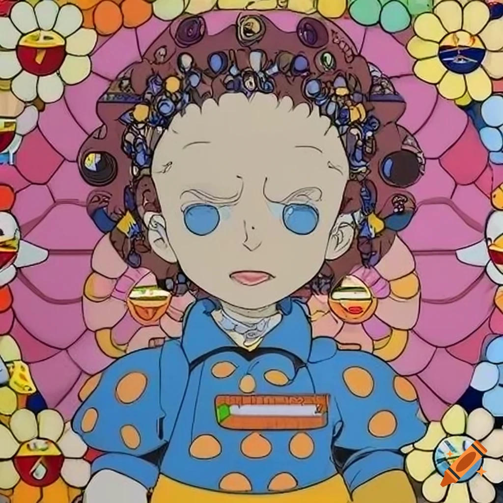 Sculpture of virgil tracy by takashi murakami on Craiyon