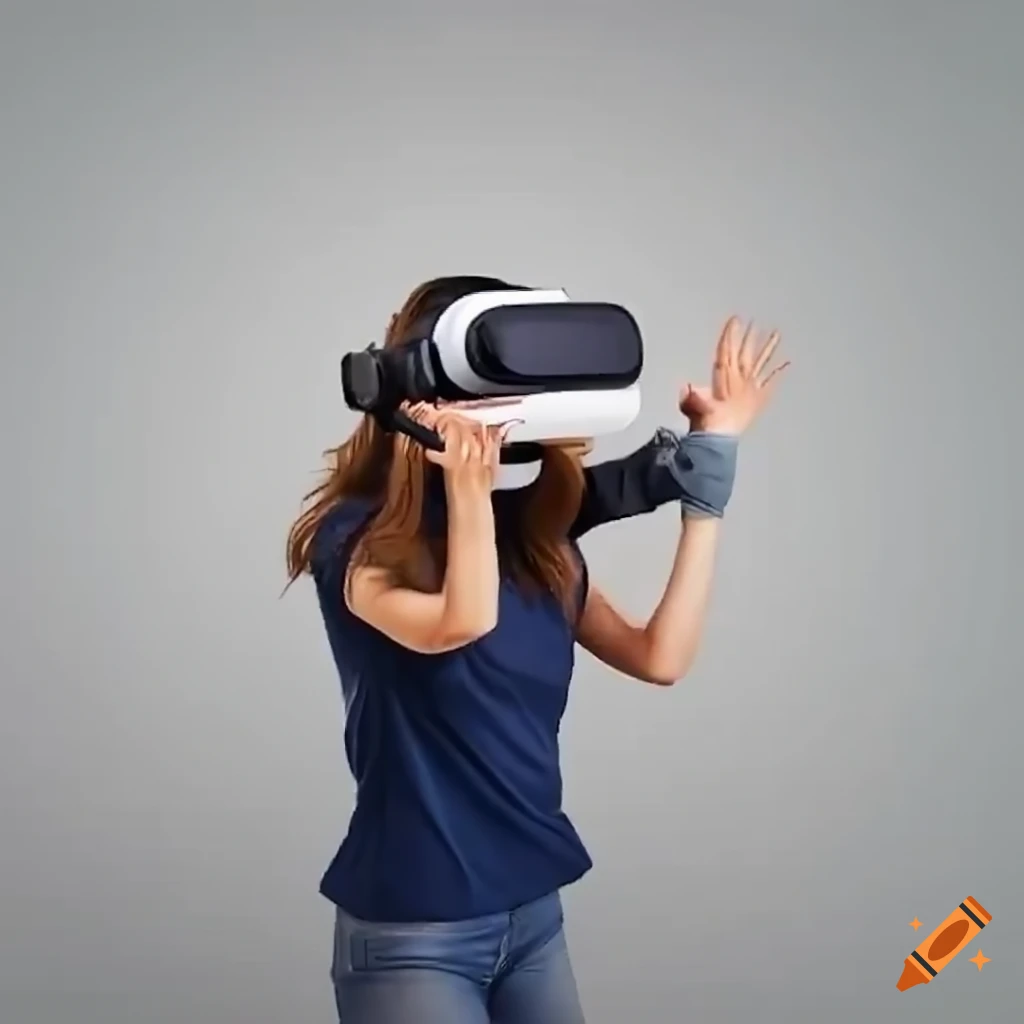 Virtual reality video game for curing depression on Craiyon