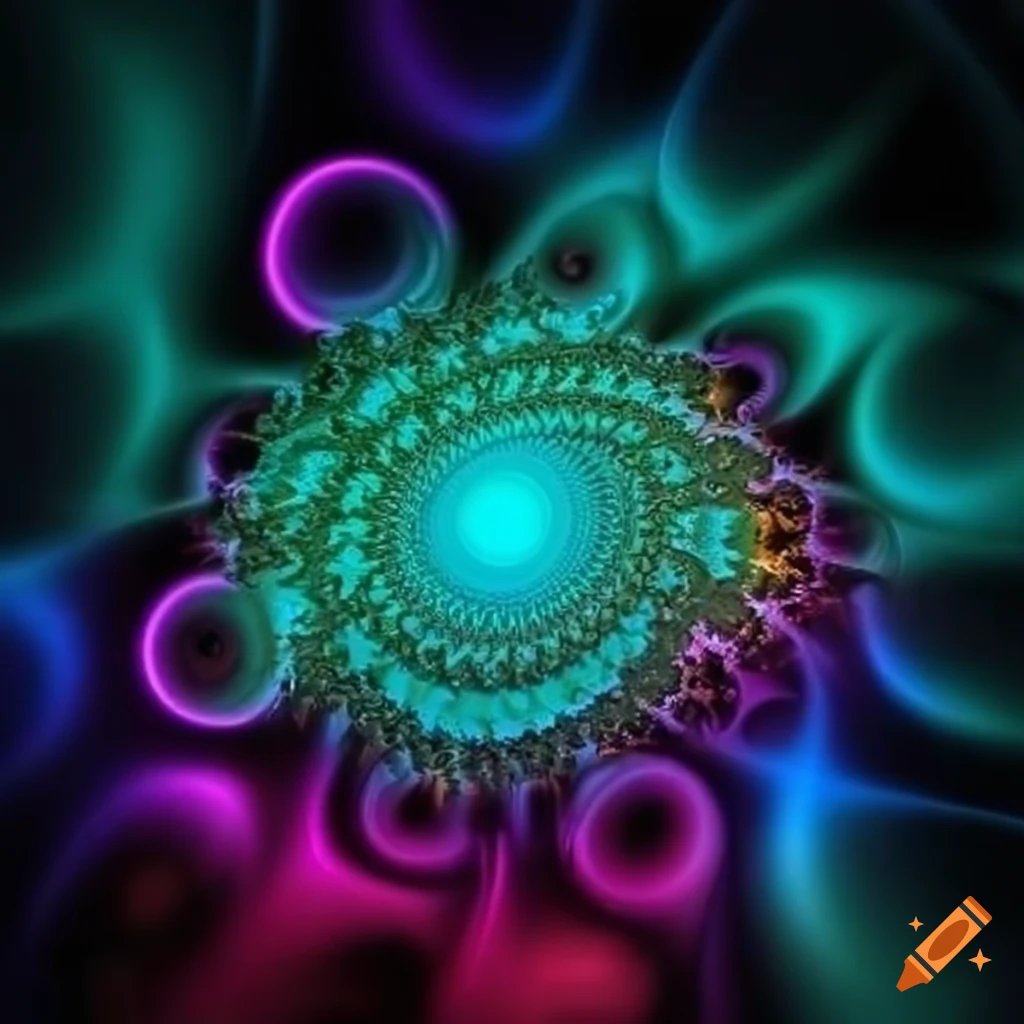 Colorful 3d fractal art