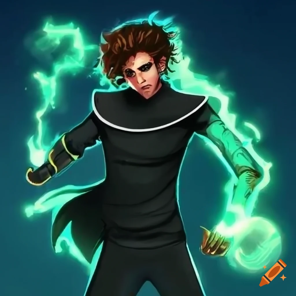 Illustration of a male superhero with super speed