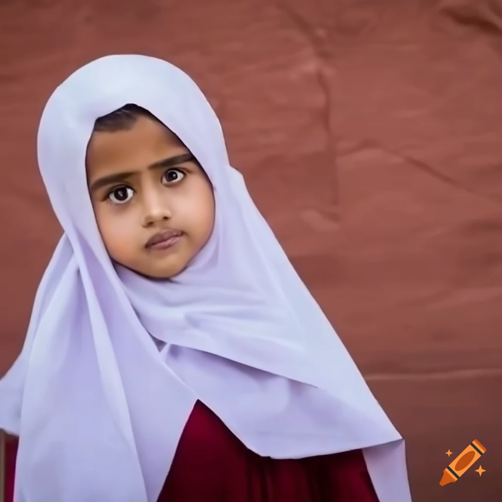 portrait of a young Omani girl in hijab