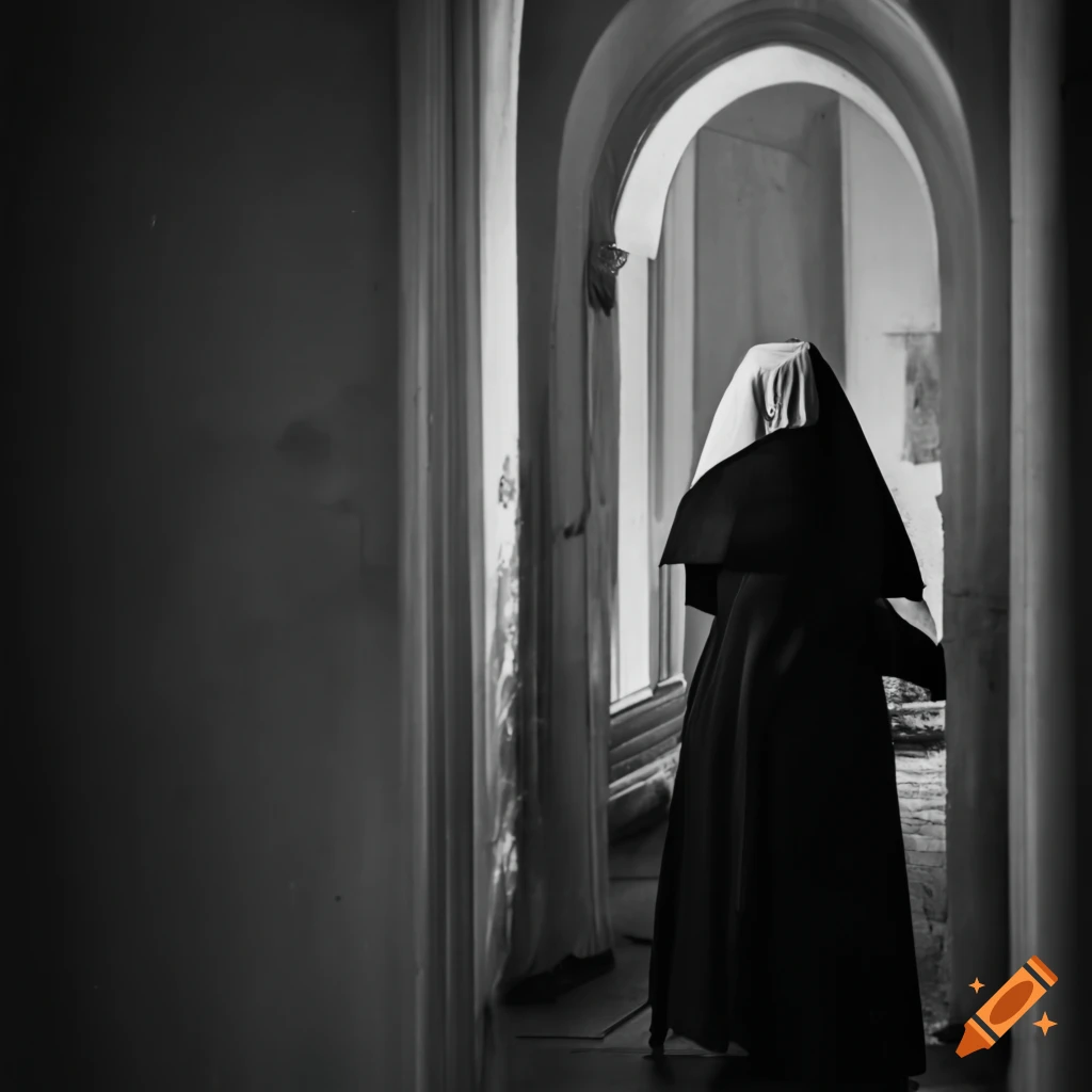 people having a conversation with a nun
