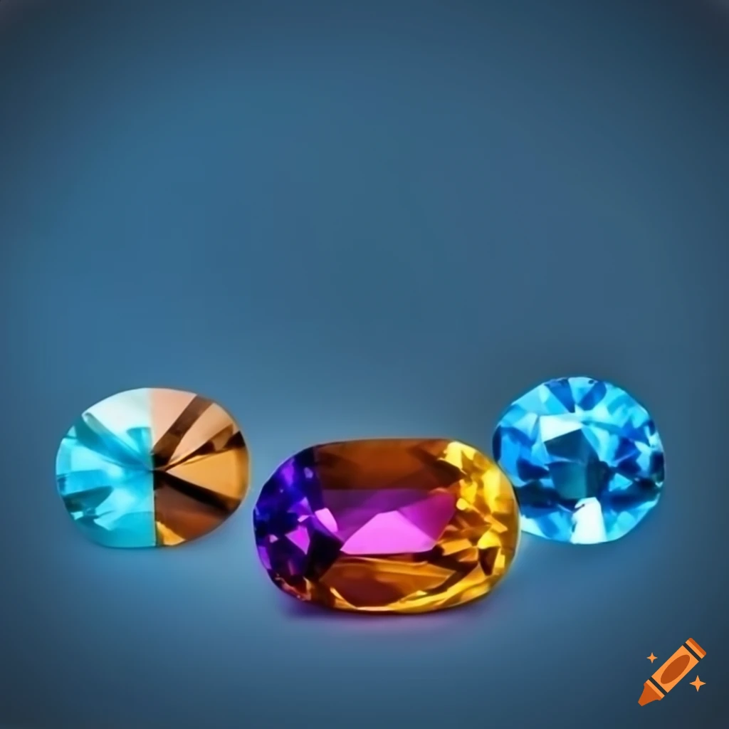 Gemstones In Different Colors On Blue Background On Craiyon gemstones-in-different-colors-on-blue-background-on-craiyon