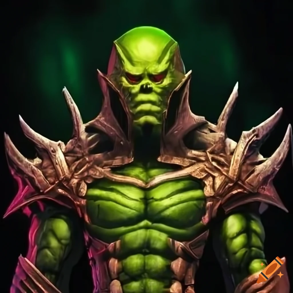Buff green goblin from marvel on Craiyon