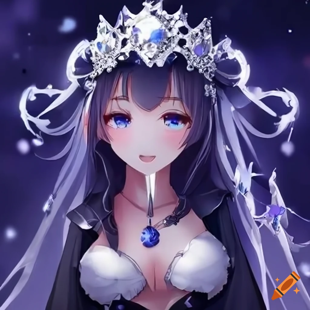 Anime Snow Queen | AI Generated by UMunchkin on DeviantArt