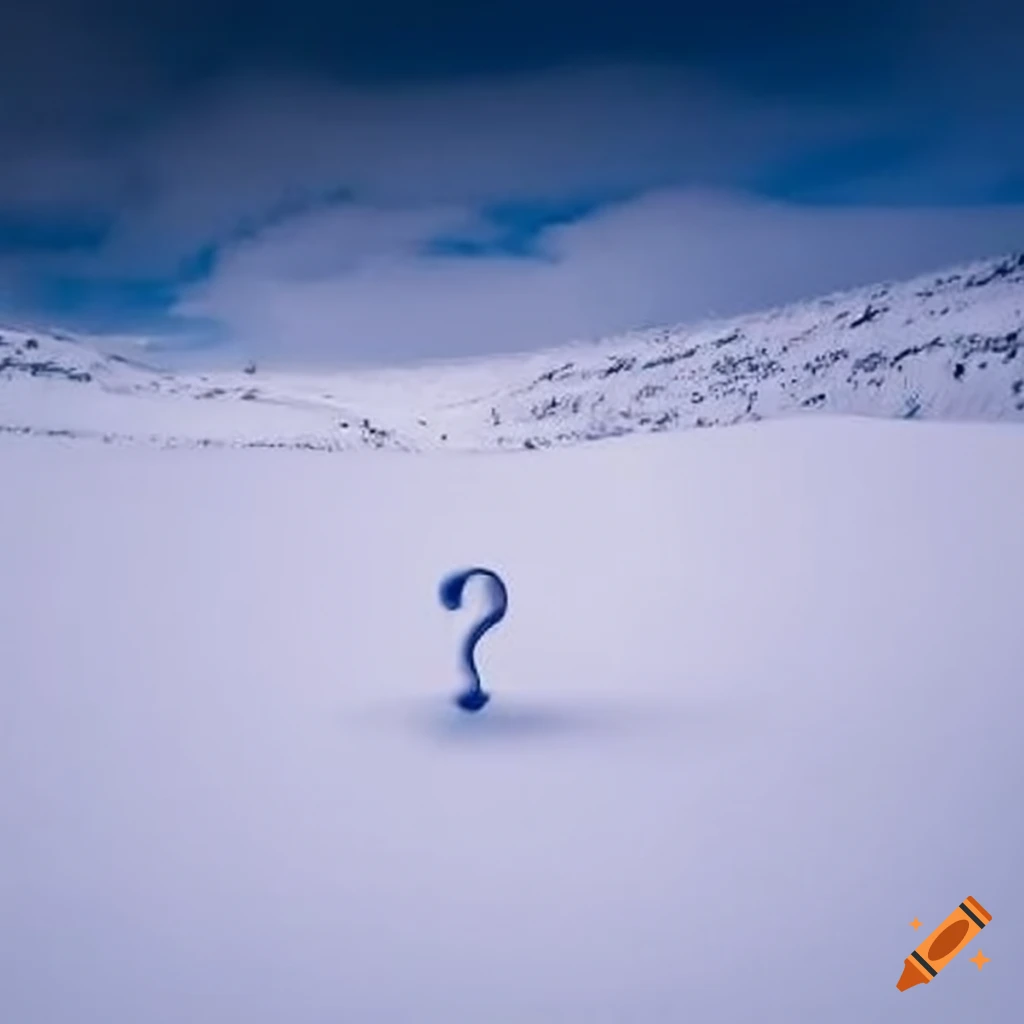 A Snowy Landscape Forming A Question Mark Shape On Craiyon a-snowy-landscape-forming-a-question-mark-shape-on-craiyon