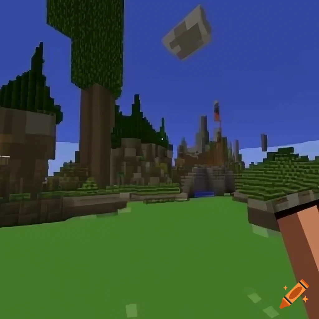 Minecraft experience happening on Craiyon