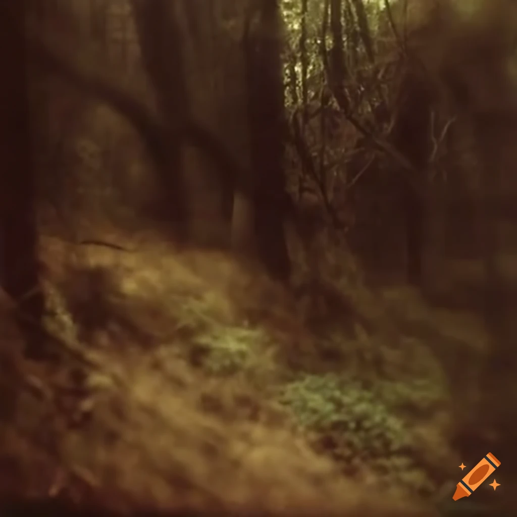 rainy and overgrown landscape