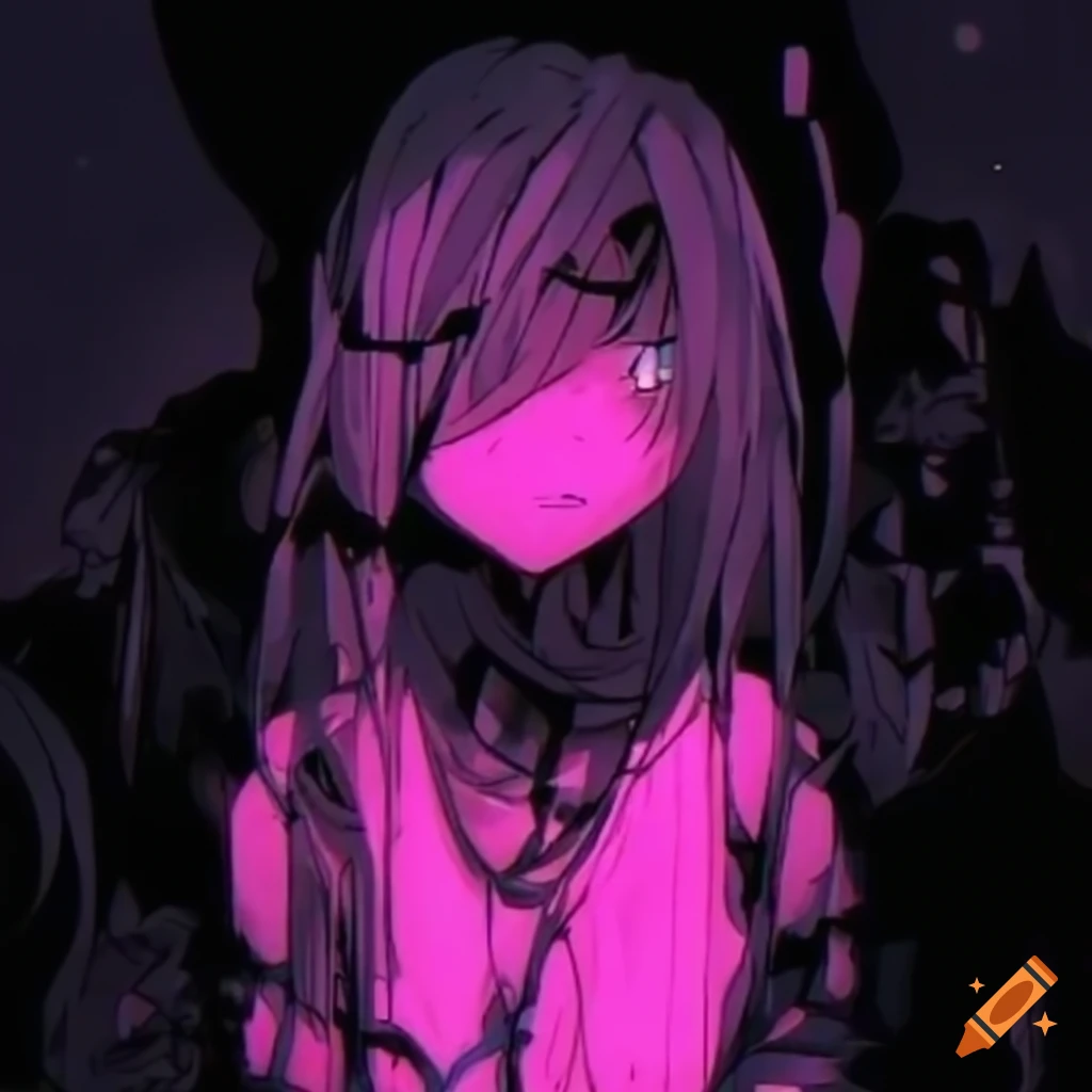 Depressed Anime Profile Picture In Breakcore Style On Craiyon