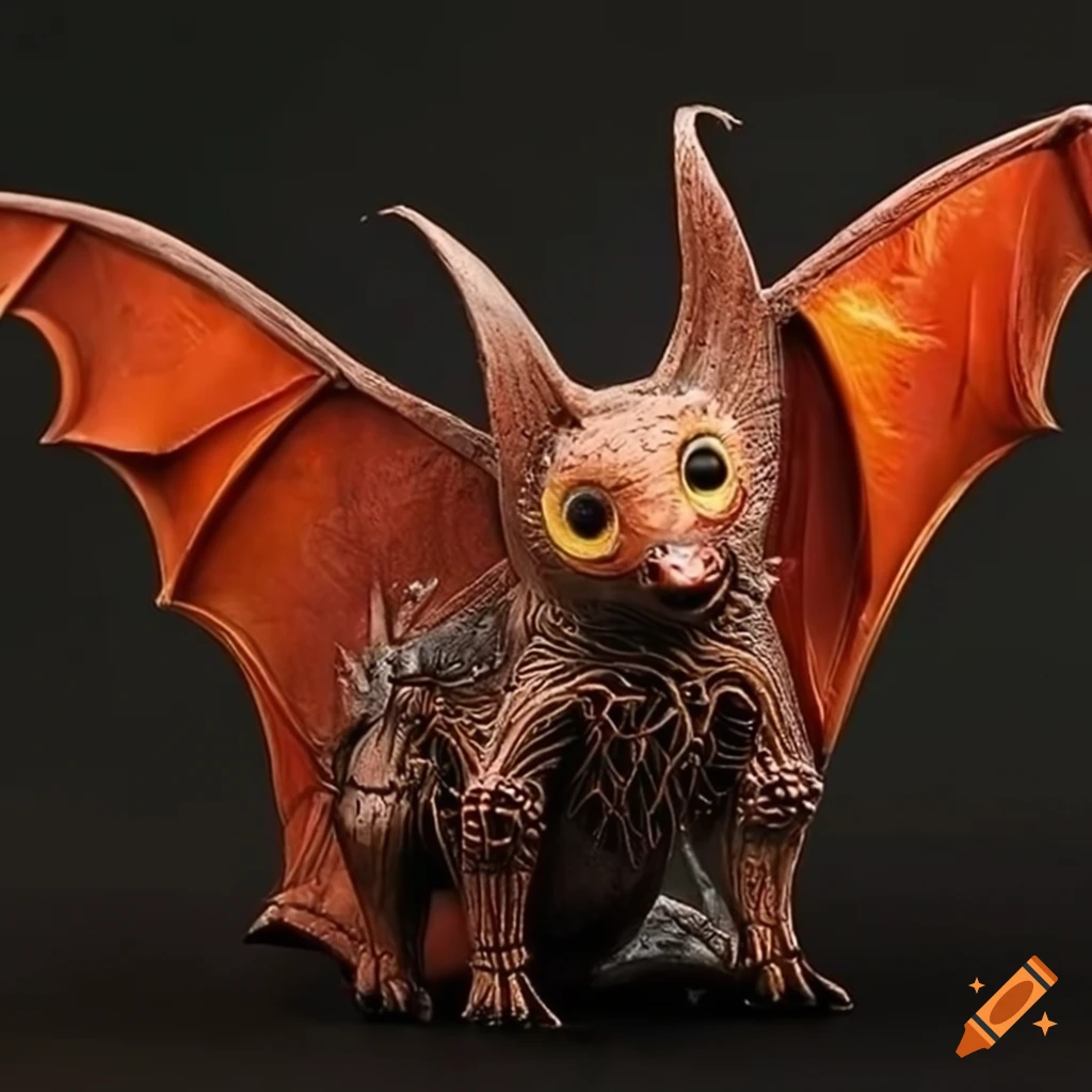 flaming bat figures