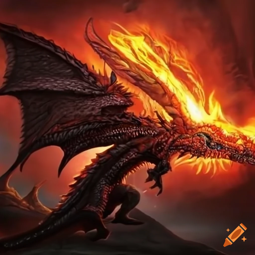 Young demon dragon on Craiyon
