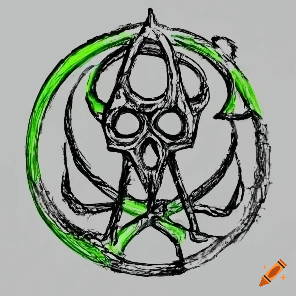 logo of a necron symbol
