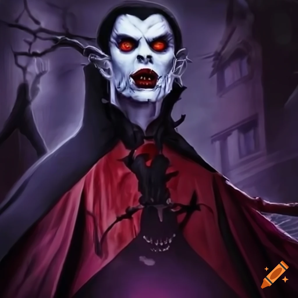 Image of a vampire on Craiyon