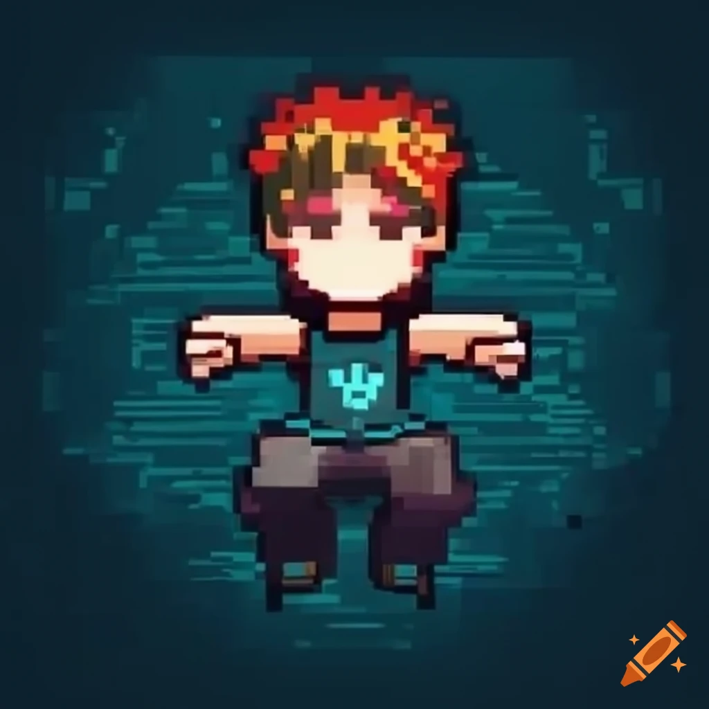 logo of a parkour kid with gaming theme