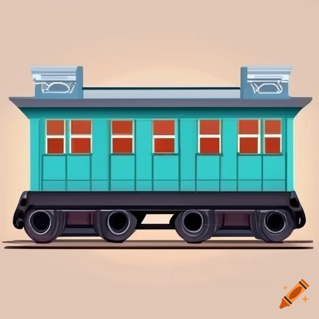 Vector Illustration Of An Old west Train In Profile