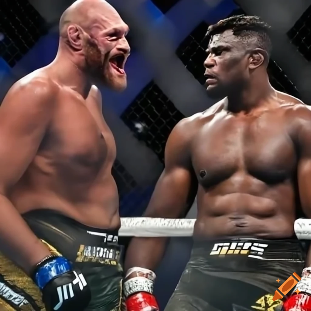 showdown between Francis Ngannou and Tyson Fury